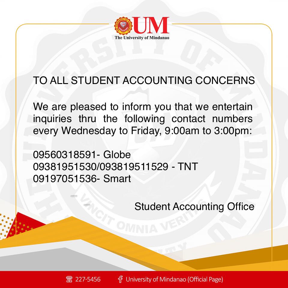 Numbers to contact for SAO related inquiries