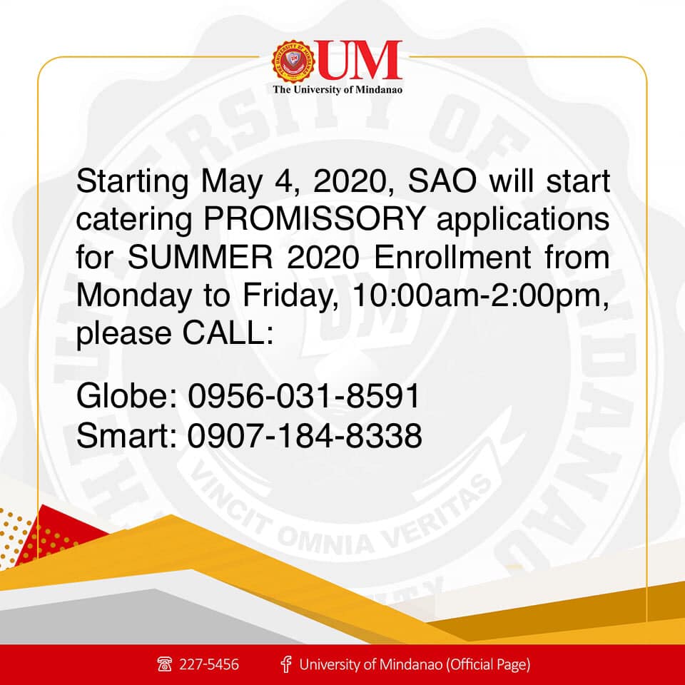 Announcement from the Student Accounting Office