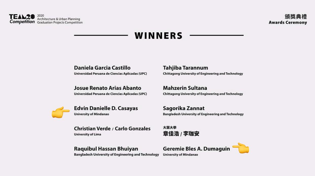 UM-CAFAE students in the spotlight at international design competition