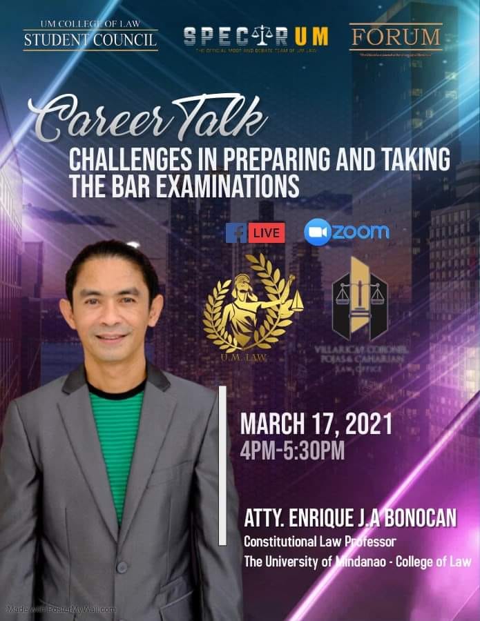 Career Talk: Prepping to take the Bar Exams