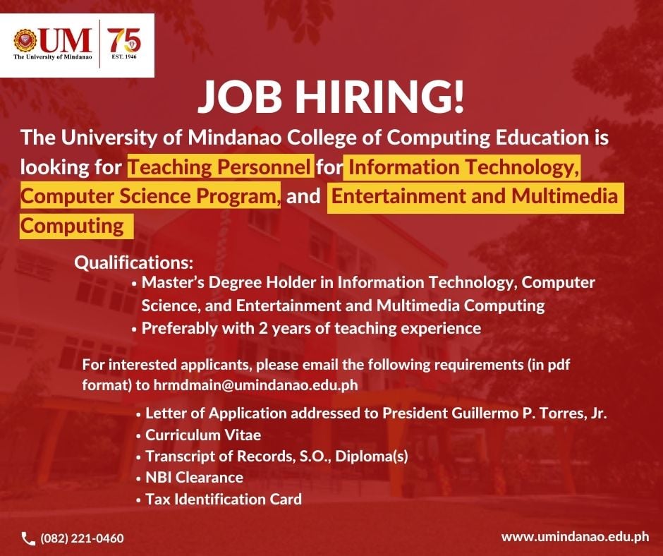 JOB POSTING: The College of Computing Education needs you!