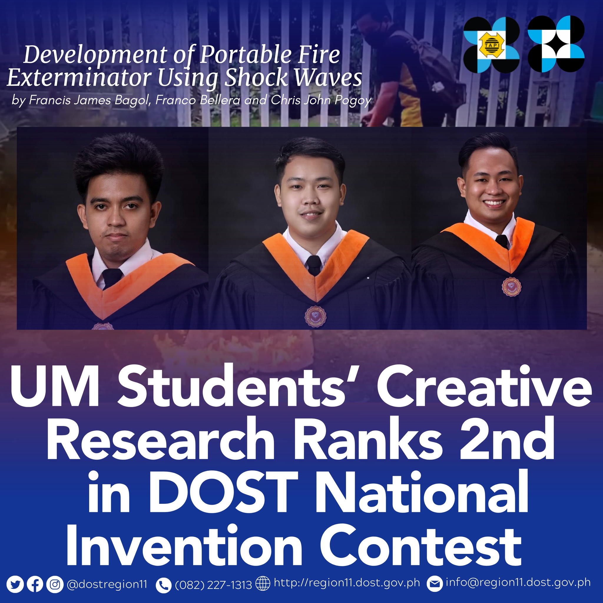 DOST recognizes UMians' Creative Research Project in DOST National Invention Contest