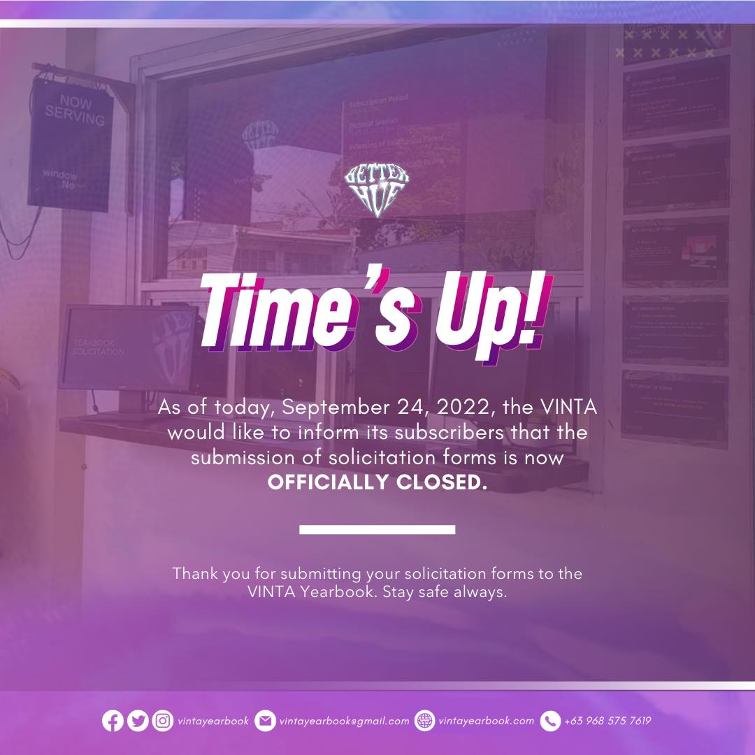 VINTA: Deadline of solicitation forms