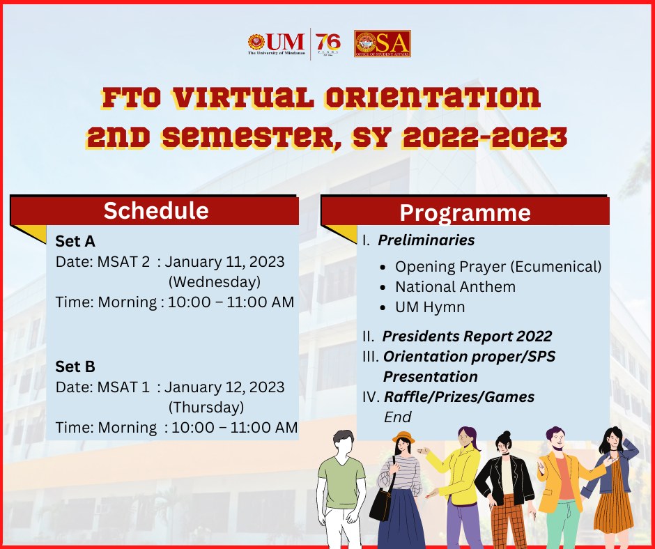 All Freshmen: OSA Info Drive on Student Conduct and University Dress Code