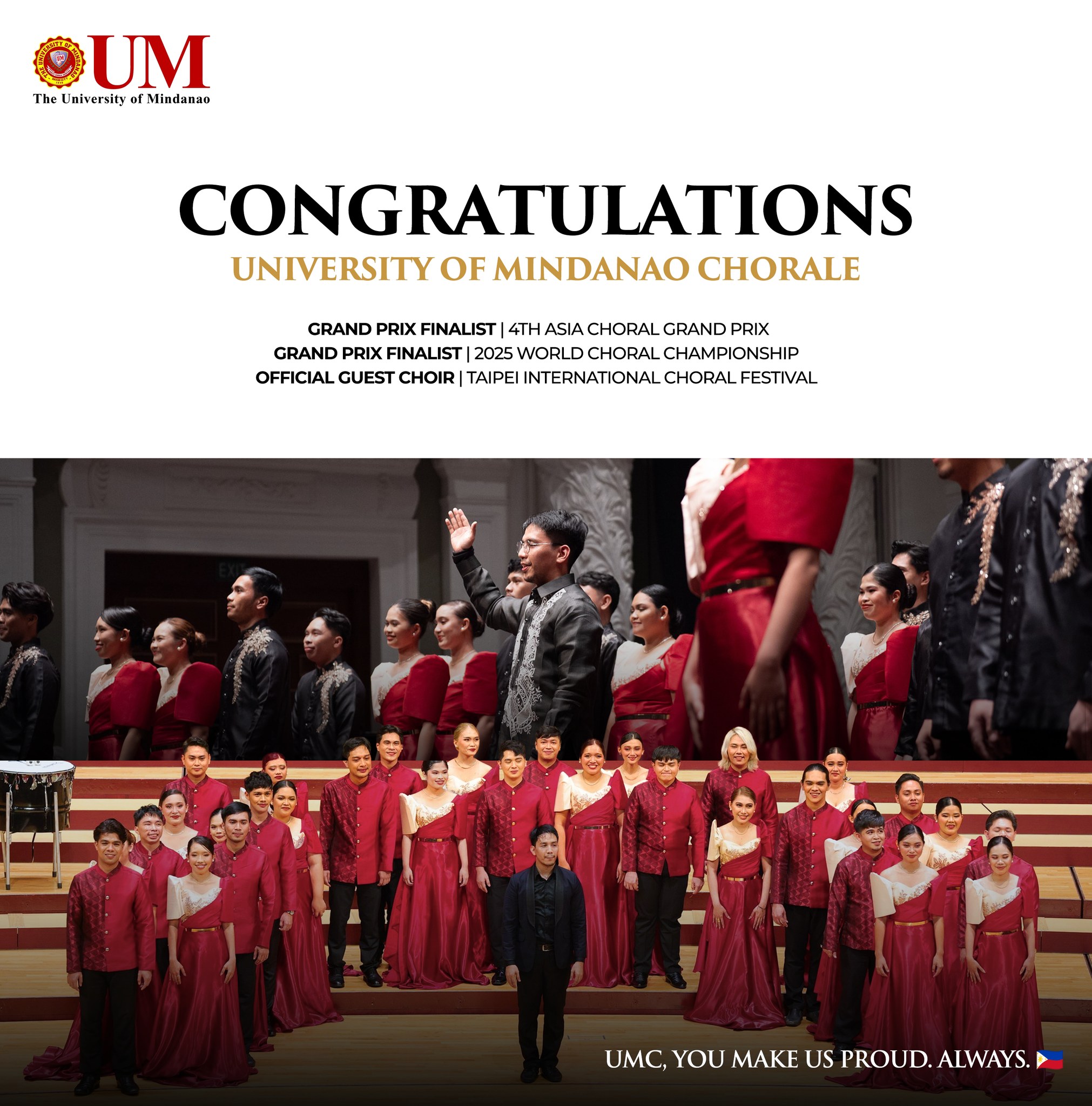 UM Chorale Represents the Philippines in Two Major International Competitions