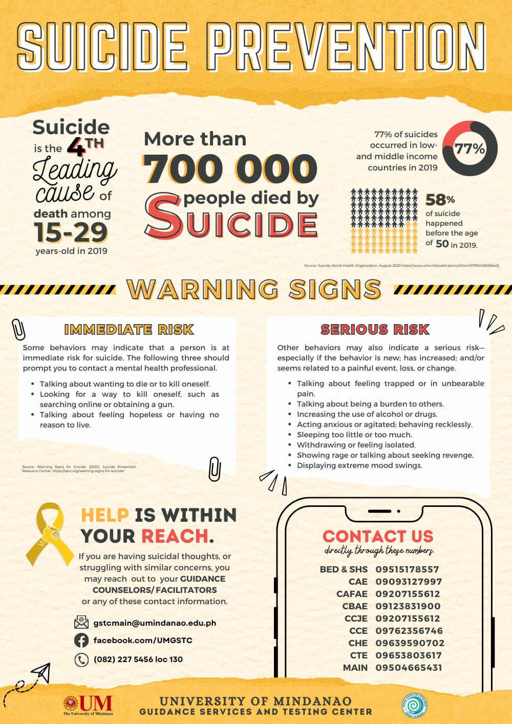 UM GSTC - Help is Within Reach: Suicide Prevention 2024