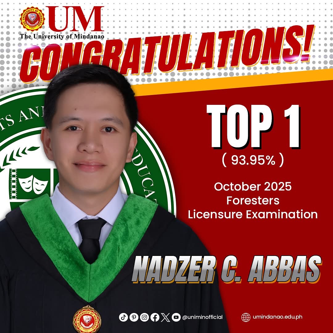 UMian is Top 1 in Forester Licensure Exam