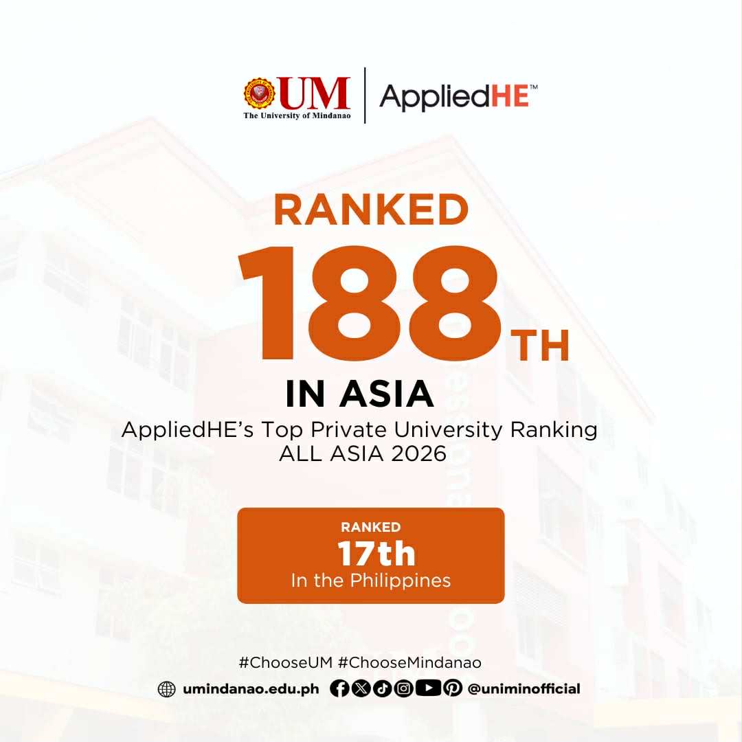 UM ranks among Asia's Best Private Institutions in expanded AppliedHE Ranking
